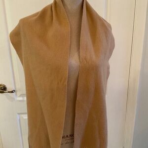 Sutton Studio Cashmere Tan Scarf EUC